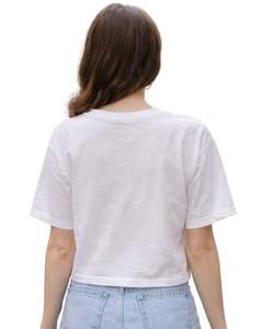 Camiseta Blanca Personalizada para Mujer, Bordado Floral de Bicicleta, Manga Corta, Informal, Mezcla de Algodón Suave, Top de Verano para Mujer, Venta al Por Mayor - Product Image 4