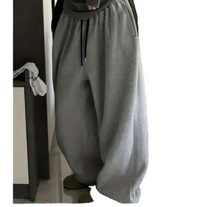 Pantalones deportivos holgados de estilo urbano para mujer con cordón y cintura elástica, joggers casuales de moda - Product Image 3