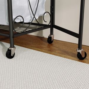 Multi-Functional Heavy-Duty Metal Laundry <b>Hamper</b> with Hanging Rail <b>Storage</b> Shelf and Rolling Wheels Easy-to-Move Organizer - Product Image 4
