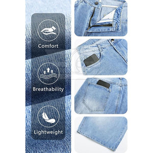 Pantalones Cortos de Mezclilla para Hombre, Corte Holgado, Estilo Casual de Verano, Transpirables, Corte Recto, Duraderos, Estilo Urbano - Product Image 6