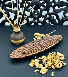 ที่วางธูปไม้โบราณทำมือ สำหรับอโรมาเธอราพี ผ่อนคลาย และใช้ในสตูดิโอโยคะ - Product Image 4