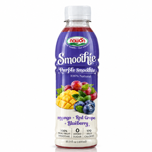 Nawon Purple - Smoothie de Frutas Frescas de 325 ml, Natural, Sin Azúcar, en Botella, Mezcla de Frutas Frescas, Saludable, Fabricante de Bebidas OEM ODM - Product Image 1