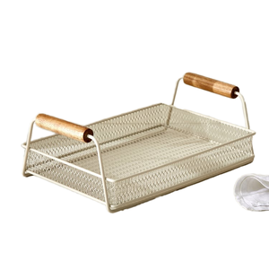 Plateau moderne en métal et bois pour les occasions Diwali de mariage du Ramadan - Product Image 1