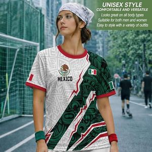 Maillot de football du Mexique pour homme, manches courtes, col rond, sublimé, 100 % polyester, respirant, coupe classique, vêtements pour toutes les saisons - Product Image 5