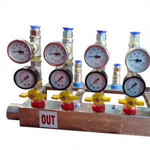 Dubey International 10 10 Water Manifold Flow Monitoring System Pressure Temperature Gauge Rust Free 15kg Easy Operation 2-Year - Product Image 1