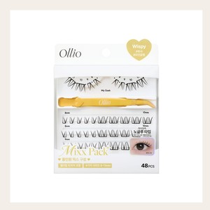 Productos cosméticos Ollio No-Glue Eyelashes Mix Pack - Pestañas postizas de tira completa, efecto wispy, bulu mata palsu - Product Image 5