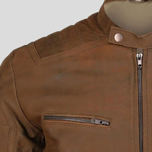 Chaqueta de Cuero para Hombre, Nueva Moda, Chaqueta de Cuero Resistente al Viento - Product Image 4
