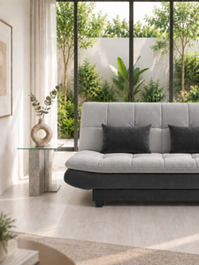 Sofá Cama Roblox Gris, Estilo Moderno Minimalista para Villa, Apartamento, Sala de Estar, Hotel, Casa, Fabricante de Sofás, Sofá Cama Convertible - Product Image 3