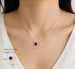 Enamel Dainty <b>Elephant</b> Diamond 925 Sterling Silver Handmade Minimalist Chain Charm Necklace For Women Jewelry <b>Gift</b> For Her - Product Image 6