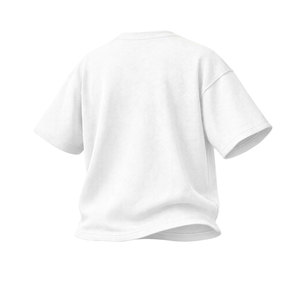 T-shirt Homme Oversize en Coton Texturé à Épaules Tombantes, Motif Gaufré, Logo Personnalisé, Style Streetwear, Qualité Supérieure, Vierge pour Impression OEM - Product Image 3