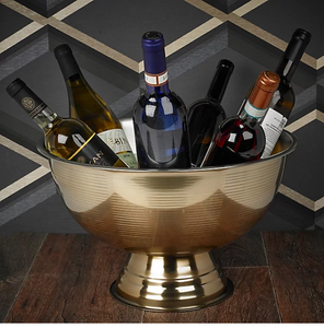 Enfriador de Botellas de Vino y Cerveza de Acero Inoxidable de la Mejor Calidad, Diseño Clásico con Patrón Floral, Sostenible, Personalizable para Regalos - Product Image 3