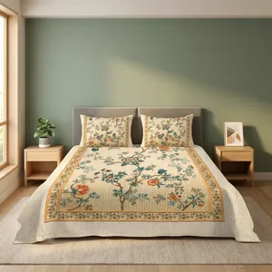 Ensemble de draps de lit élégant au design 7D personnalisable, 300 fils, tissu microfibre écologique et durable, style moderne, literie pour la maison - Product Image 4