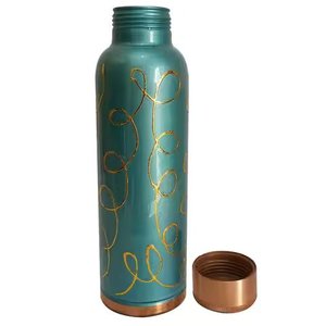 Wholesale Prices Pure Copper Water Bottle Leak Proof Drink Ware Water Bottle for Home and <b>Office</b> <b>Printed</b> Copper Bottles - Product Image 2