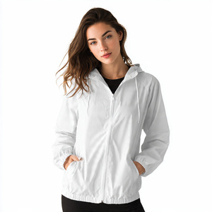 Chaqueta Cortavientos Impermeable con Capucha y Cremallera OEM para Mujer, Chaqueta Cortavientos para Senderismo al Aire Libre, Chaqueta Impermeable para Camping - Product Image 4