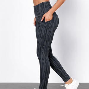 Nouveau design Legging femme à séchage rapide avec strass, couleur unique, taille haute, style décontracté, pantalon abordable pour femme, logo personnalisé - Product Image 4