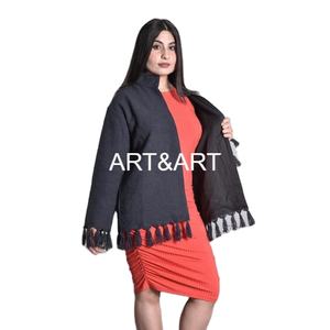 Veste courte traditionnelle en coton respirant et écologique, motif Argyle brodé Suzani matelassé, vente en gros - Product Image 1