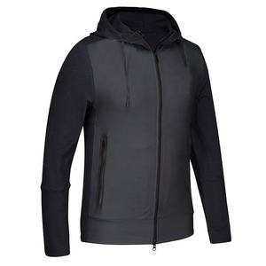 Sweats à capuche décontractés de grande taille avec logo personnalisé pour l'hiver Streetwear en coton à motif droit avec cordons pour la course à pied - Product Image 3