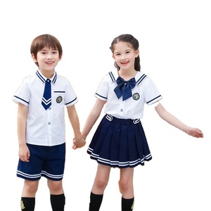 ชุดเครื่องแบบนักเรียนมัธยมปลายเสื้อโปโลกางเกงขาสั้นดีไซน์สำหรับคอลเลกชันเสื้อผ้าโรงเรียน - Product Image 3