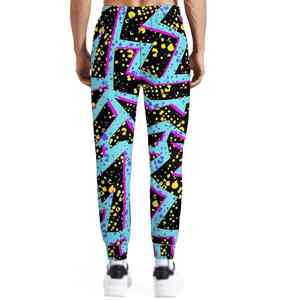 Pantalones Joggers Casuales de Lona con Cintura Alta y Diseño Gráfico Personalizado para Hombre, Sublimados, al por Mayor, con Etiqueta Privada - Product Image 3