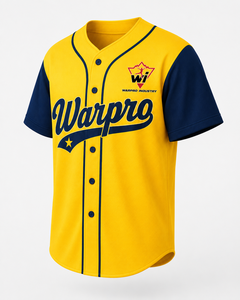 Premium Personalized <b>Mens</b> Yellow Navy Baseball Jersey Custom Logo Short Sleeve Sports Team Fanwear Shirt - Product Image 5