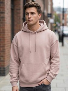Sweat-shirts à capuche unis pour hommes, mode hiver, impression personnalisée, couleur unie, pull en velours, nouveau style - Product Image 4
