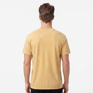 เสื้อยืดผู้ชายพิมพ์ลายตามสั่ง ผ้าฝ้ายทรงปกติ สไตล์วินเทจ ลุคสบายๆ แขนสั้น สตรีทแวร์ - Product Image 6