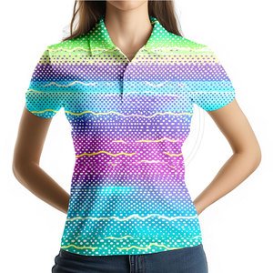 Polos de golf para mujer de primera calidad, de secado rápido, mezcla de algodón suave, corte deportivo, para entrenamiento de golf, uso casual en la oficina y actividades al aire libre. - Product Image 4