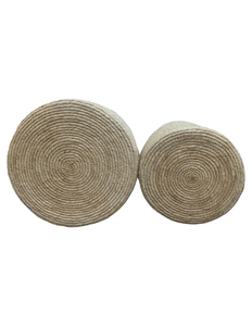Natural Woven <b>Basket</b> Liners Cotton Rope Organizer Bin with Handles <b>Foldable</b> Round for Laundry Nursery Bedroom Home Decor - Product Image 3