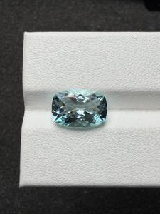 Shamim Gems - Gema Suelta de Aguamarina Natural, Corte Cojín, Color Santa María Genuino, 8x11.60mm, para Joyería, Anillos y Colgantes - Product Image 1