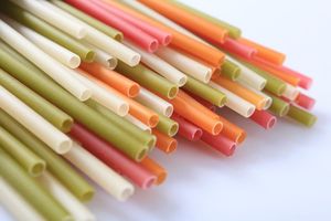 <b>DISPOSABLE</b> BIODEGRADABLE RICE DRINKING <b>STRAW</b> COMPOSTABLE <b>STRAW</b> FOR RESTAURANT - Product Image 1