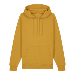 Sweat-shirt à capuche unisexe oversize à col rond, couleur unie, en molleton mélange polyester/coton, pull décontracté avec design coupé - Product Image 3