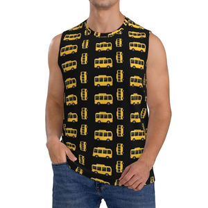 Fabricant de débardeurs et de gilets d'entraînement athlétiques respirants 100 % coton pour hommes avec logo personnalisé (275 GSM) - Product Image 5