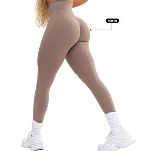Plus Idia 2026 Custom Logo Print High Waisted Tummy Control Knitted Spandex/Polyester Quick Dry Breathable Yoga <b>Leggings</b> Women - Product Image 3