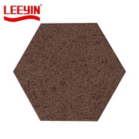 Panneaux acoustiques DIY en laine minérale hexagonale, laine de ciment et laine de bois