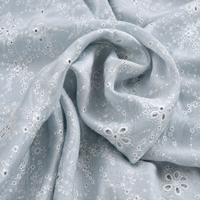Tissu en dentelle brodée de luxe, respirant, en coton ajouré, pour robe de mariée, Kurti, vêtements ethniques et habillement.