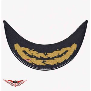 Visières KEW brodées à la main en or, motif feuille de chêne à 2 rangs, pour défilés et cérémonies - Accessoires uniformes 100 % laine - Product Image 1