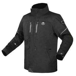 Vêtements de sport pour hommes approuvés CE Veste de moto imperméable, respirante et coupe-vent avec doublure amovible Options de taille plus en textile - Product Image 1