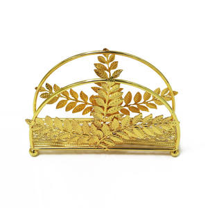 Metal Iron <b>Wedding</b> Table Decorative Gold <b>Tissue</b> Paper Holder Stand Display Rack Napkin Holder for Restaurant - Product Image 4