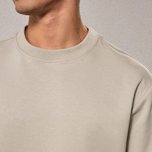 T-shirts en tricot pour hommes de haute qualité, coupe ample et carrée, 100% coton, logo sur le devant, imprimé léopard, personnalisé, respectueux de l'environnement - Product Image 6