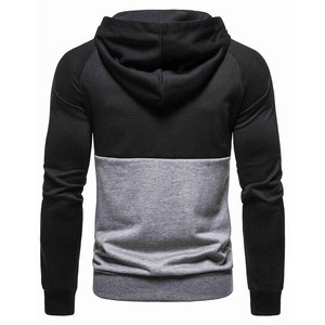 Sweat à capuche vintage brodé en polaire écologique pour homme, grande taille, confortable, avec cordon de serrage et fermeture éclair - Product Image 3