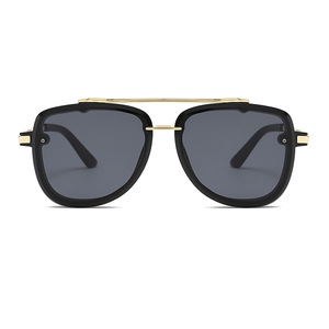 RTS New Fashionable Double Bridge UV400 Protection PC+Metal <b>Frame</b> Full Rim Sunglasses 2026 Designer for Men and Women - Product Image 2