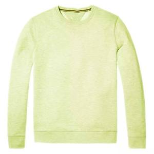 Mens <b>Light</b> Lime Green Plain Crew <b>Neck</b> Long Sleeve Fleece Sweatshirt Custom Logo OEM ODM Wholesale Apparel - Product Image 1
