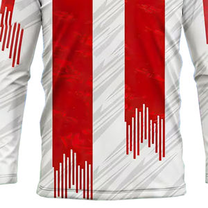 เสื้อยืดคอกว้างแขนยาวทรงปกติสำหรับผู้ชาย ผลิตจากโพลีเอสเตอร์ 100% เป็นมิตรต่อสิ่งแวดล้อม สวมใส่สบาย แห้งเร็ว ระบายอากาศได้ดี ผลิตตามสั่งได้ทุกขนาด - Product Image 2