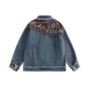 Créez Votre Propre Veste en Jean pour Garçons avec Col en Fourrure, Style Urbain, Grande Taille, Vestes en Jean pour Hommes - Product Image 6
