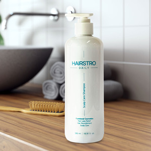 Champú HAIRSTRO para el Cuidado Diario del Cuero Cabelludo 500ml, Alivio para la Caída del Cabello, Fórmula Concentrada con Biotina y Centella, Unisex, para Todo Tipo de Cabello - Product Image 1