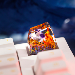 Keycaps Mystiques Anime, Keycaps Artisanaux Personnalisés, Keycaps Anime Mignons, Keycaps Verts, Ensemble de Keycaps, Keycaps en Résine - Product Image 2