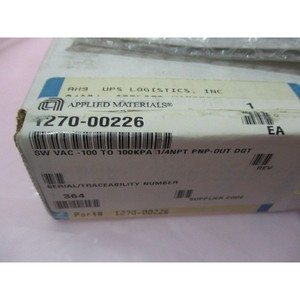 AMAT 1270-00226 SW VAC -100 ถึง 100KPA 1/4NPT - อุปกรณ์และชิ้นส่วนเซมิคอนดักเตอร์ระดับโลกที่เชื่อถือได้ - Product Image 1