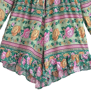 Ensemble de combinaison à imprimé floral pour femmes, tenue de vacances d'été - Product Image 5