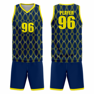 Uniforme de Baloncesto Personalizado de Alta Calidad – Camiseta y Pantalones Cortos Sublimados 100% Poliéster - Product Image 3