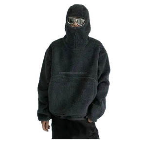 Sweat à capuche de créateur Nouveau style tendance Ninja personnalisé Ultra doux et chaud sweat à capuche Sherpa d'hiver sweats à capuche en coton polaire pour hommes - Product Image 1